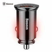 Încărcător Auto Circular Plastic PPS 30W USB USB-C Negru Baseus