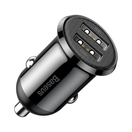 Încărcător Auto Grain Pro 2x USB 4.8A Negru Baseus