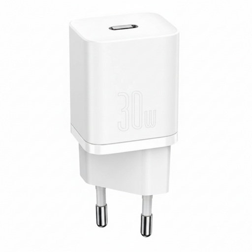 Încărcător Rețea Speed Mini 20W USB-C Alb Baseus