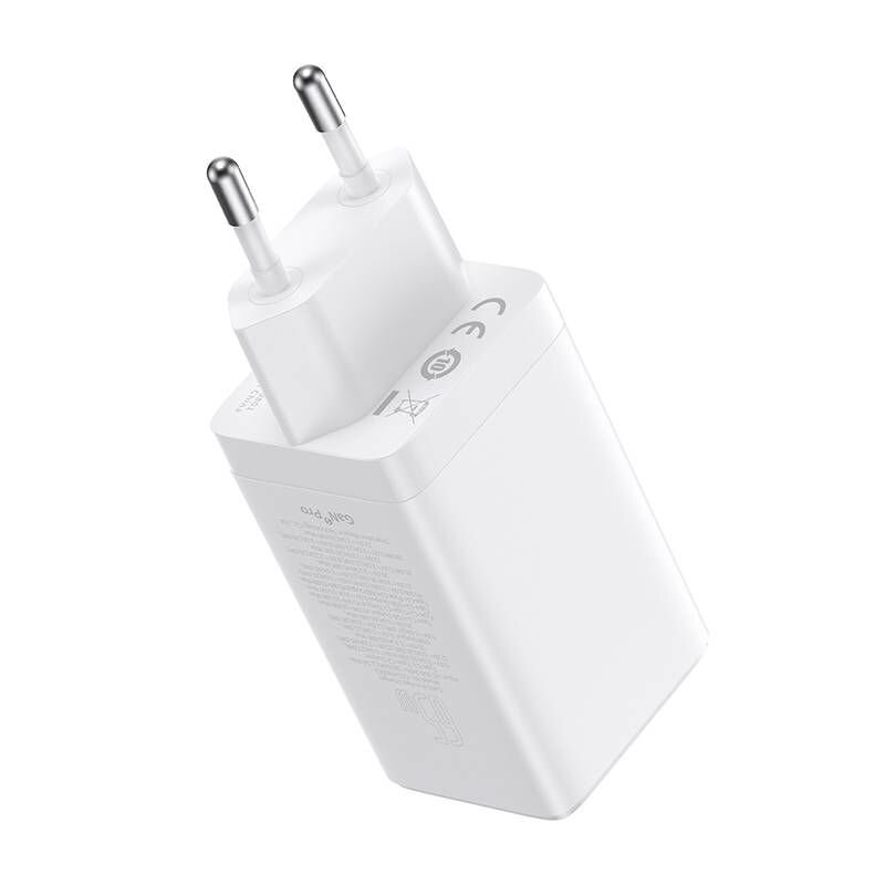 Încărcător Rețea GaN5 Pro 65W 2x USB-C 1x USB Cablu Inclus Alb - Baseus