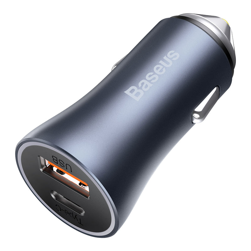 Încărcător Auto Golden Contactor Pro 40W USB USB-C Gri - Baseus