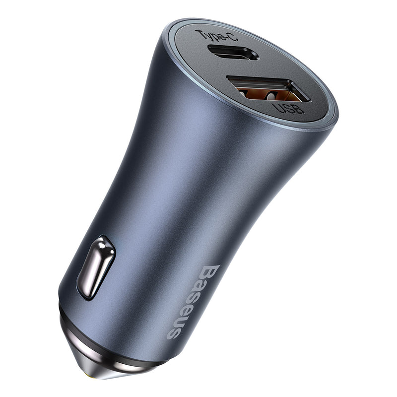 Încărcător Auto Golden Contactor Pro 40W USB USB-C Gri - Baseus