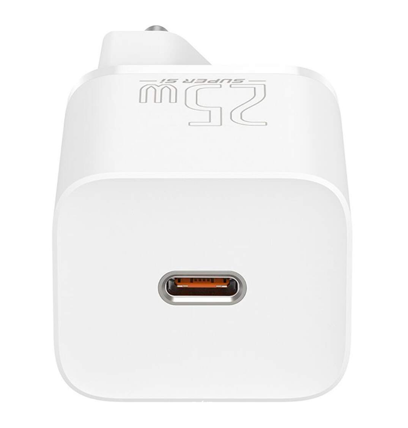 Încărcător Rețea Super Si 25W USB-C Alb - Baseus