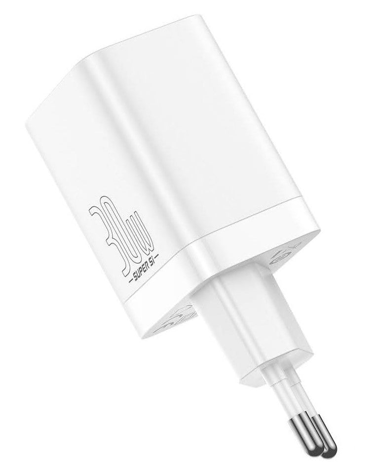 Încărcător Rețea Super Si Pro 30W USB-C USB Alb - Baseus