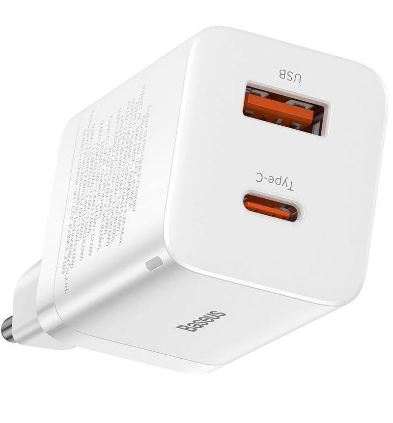 Încărcător Rețea Super Si Pro 30W USB-C USB Alb - Baseus