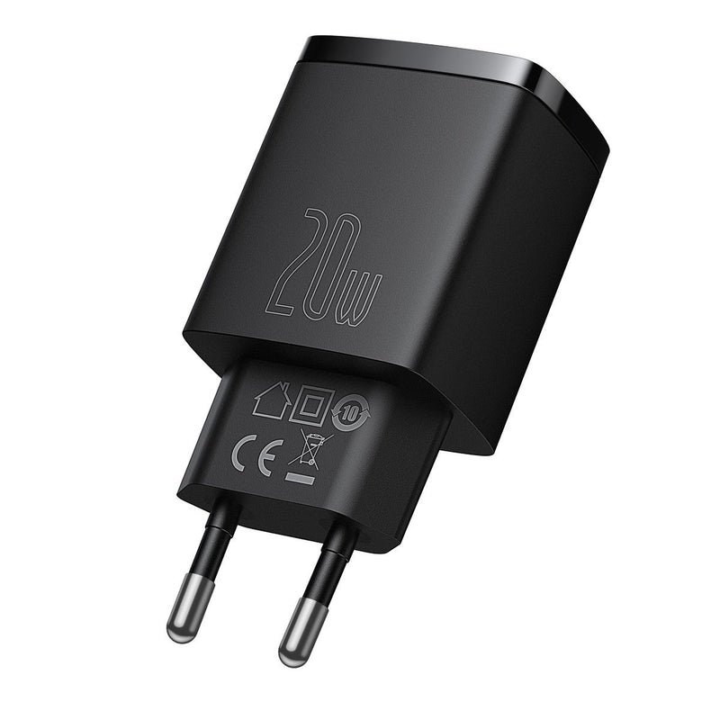 Încărcător Rețea Compact 20W USB-C USB Negru - Baseus