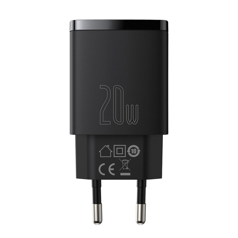 Încărcător Rețea Compact 20W USB-C USB Negru - Baseus