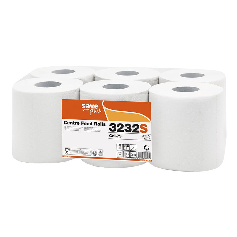 Prosop hartie derulare centrala Celtex 3232S 2 straturi 108 m Set 6 role