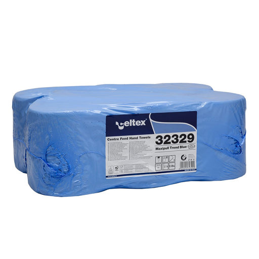 Prosop hartie derulare centrala Celtex Maxipull Trend Blue 2 straturi albastru - 6 role