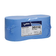 Rola lavete industriale Celtex 2 straturi - 2 role 35112 albastră, 970 porții