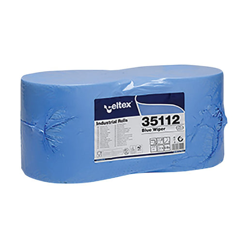 Rola lavete industriale Celtex 2 straturi - 2 role 35112 albastră, 970 porții
