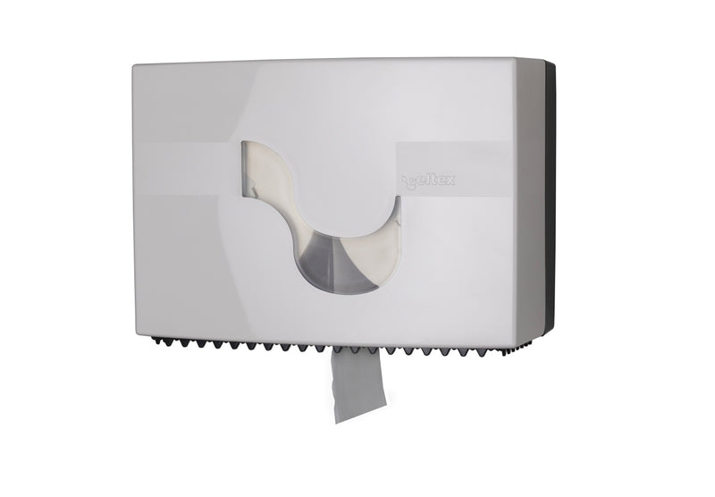 Dispenser hartie igienica Celtex Revolver duo Megamini alb - imagine produs