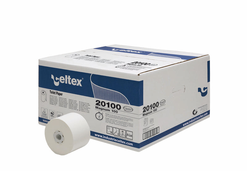 Hartie igienica Celtex Magnum 100 sistem Revolver 2 straturi, 18 role - imagine produs