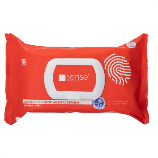 Servetele umede dezinfectante Sense - 72 buc Pentru mâini