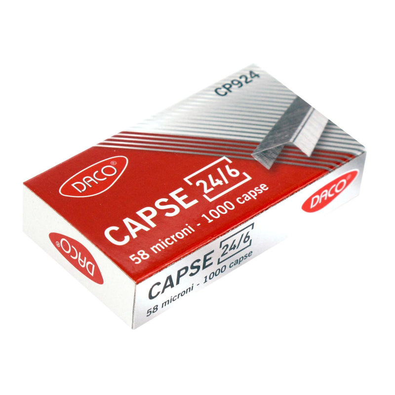 Capse 24/6 1000 buc/set Daco