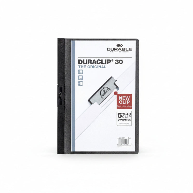 Dosar plastic cu clip negru Durable format A4