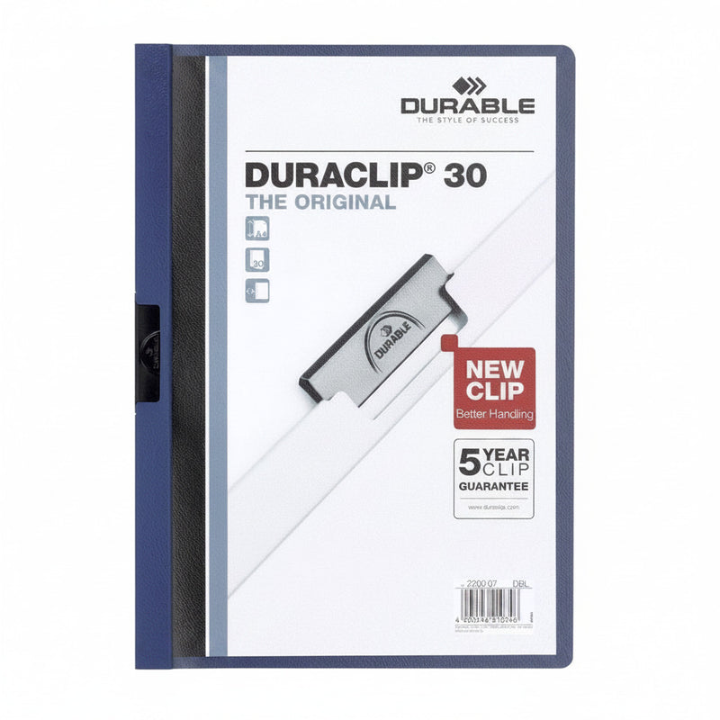 Dosar plastic cu clip alb Durable format A4