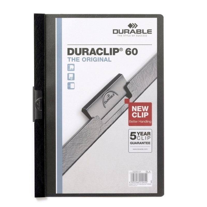 Dosar plastic cu clip negru Durable format A4