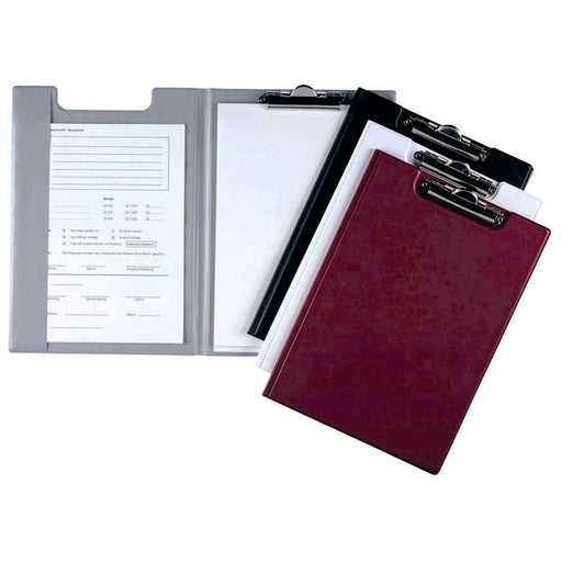 Clipboard Dublu A4 Negru marca Durable cu copertă protectoare și clemă metalică