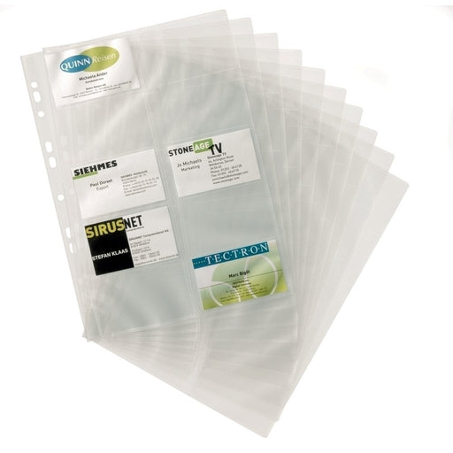 Rezervă suport cărți de vizită Durable Visifix 2388 transparent, 10 file, 100 cărți