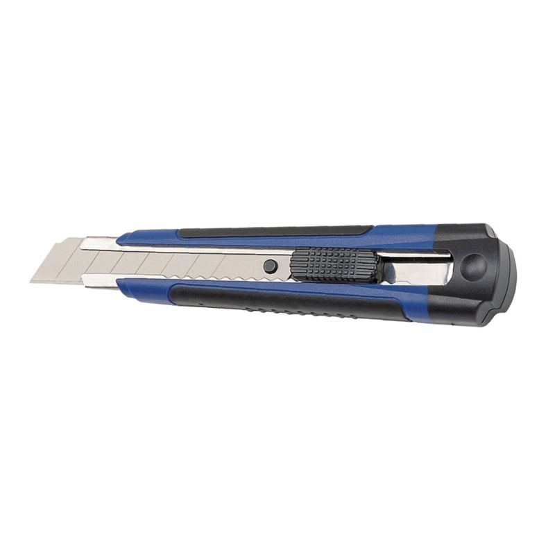 Cutter 18 mm Corp ABS Albastru/Negru cu 2 Lame de Rezerva - Dahle - imagine produs