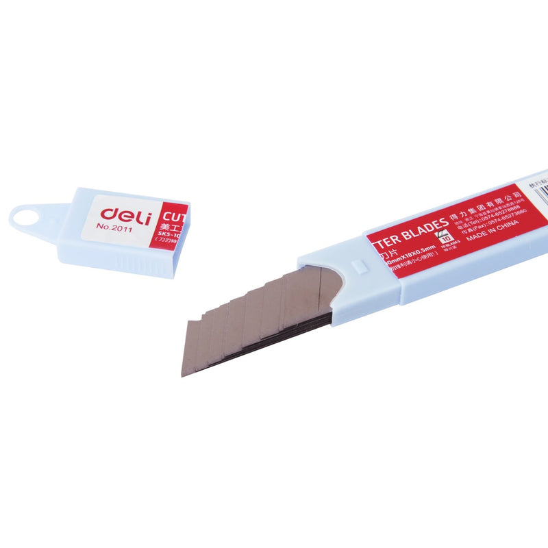Lame cutter mare 18mm Deli - 10 buc/set