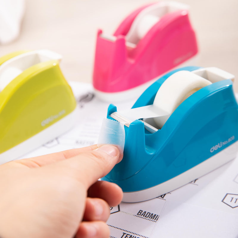Dispenser stabil pentru banda adeziva, 18mm Culori asortate Deli