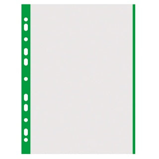 Folii Protecție A4 Transparente cu Margine Verde, 40 Microni, 100/set Donau