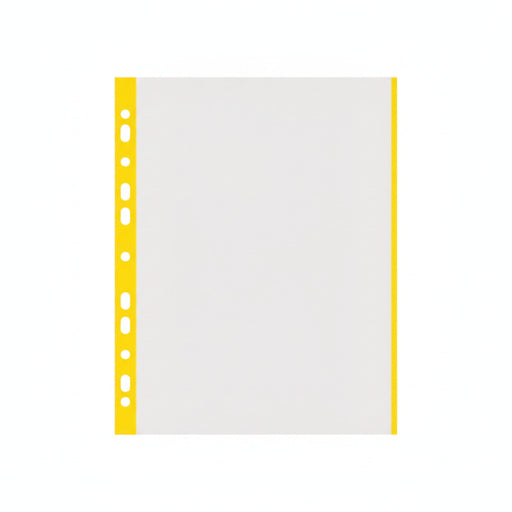 Folii Protecție A4 Transparente cu Margine Galbenă, 40 Microni, 100/set Donau