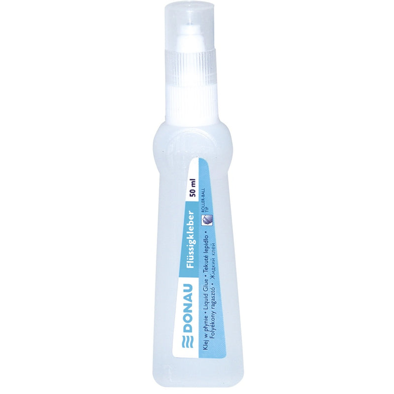 Lipici lichid 50 ml cu aplicator bilă roller metalic Donau