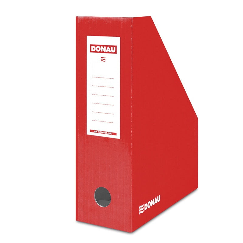 Suport Vertical Cataloage A4 Carton Laminat 10cm Roșu - DONAU
