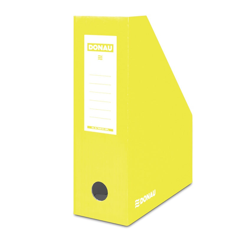 Suport Vertical Cataloage A4 Carton Laminat 10cm Galben - DONAU