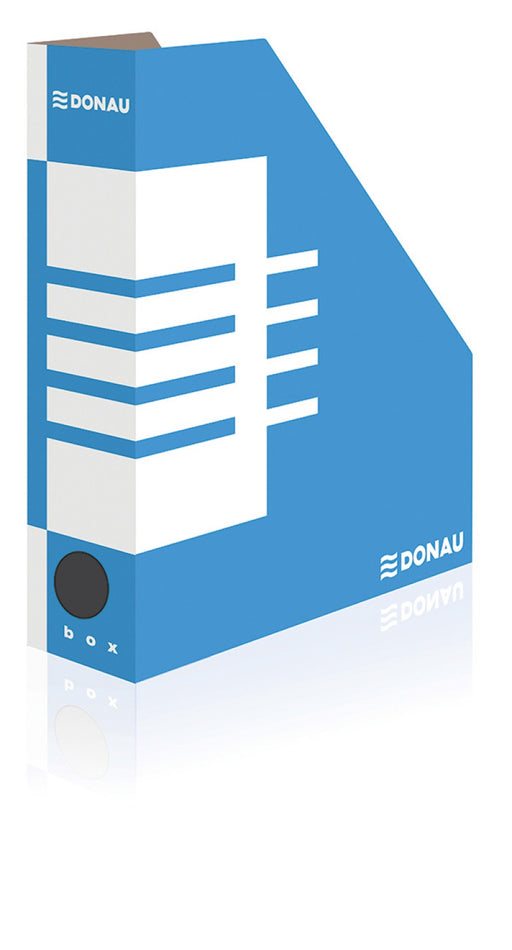 Suport Vertical Cataloage A4 Carton 8cm Albastru - DONAU