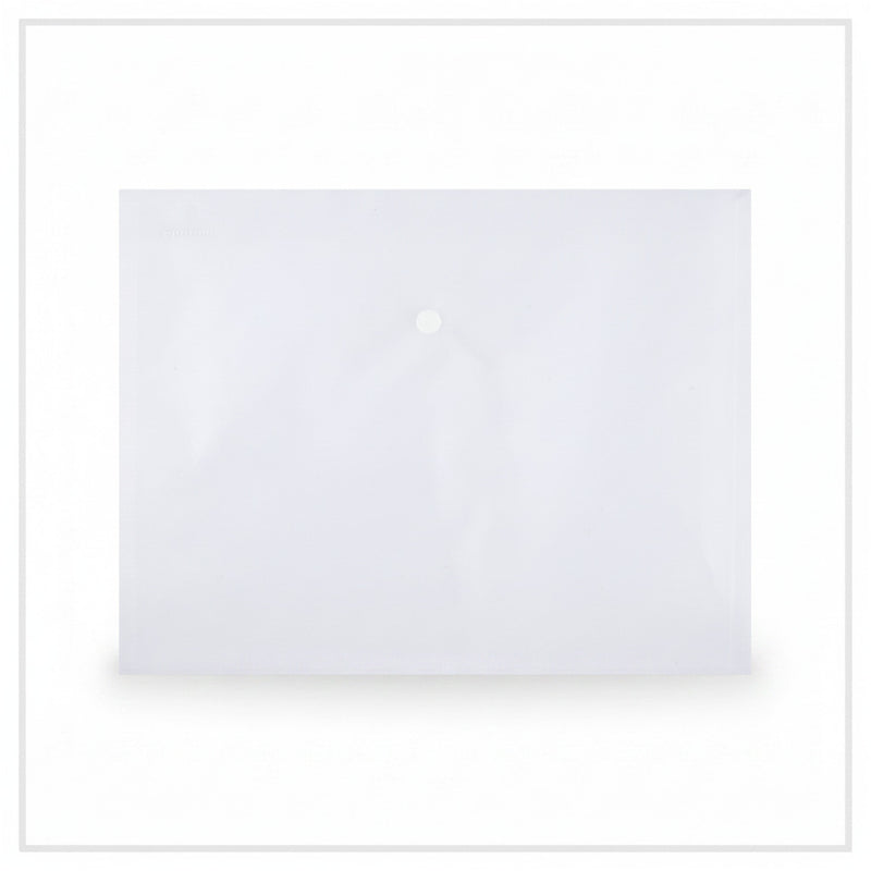 Mapă PP protecție documente A4 landscape, închidere cu capsă, 12/set, transparent marca Donau, mapă din plastic pentru documente
