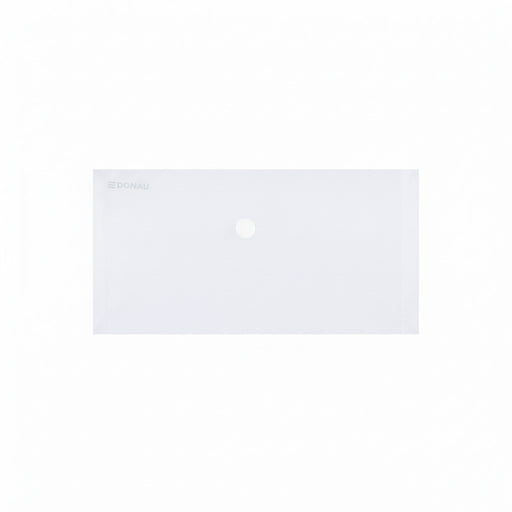 Mapă PP protecție documente DL landscape, închidere cu capsă, 10/set, transparent marca Donau, mapă din plastic pentru documente