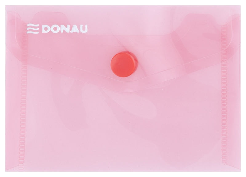 Mapă PP protecție documente A7 landscape roșu transparent Donau
