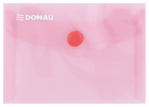Mapă PP protecție documente A7 landscape roșu transparent Donau