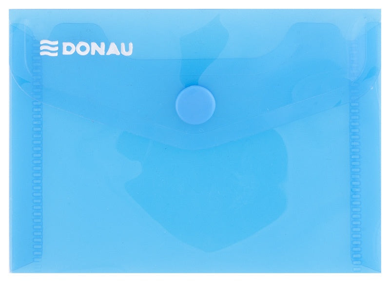 Mapă PP protecție documente A7 landscape albastru transparent Donau