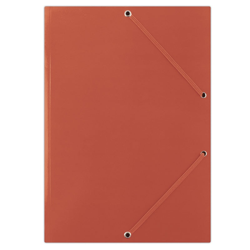 Mapă carton plastifiat Donau 400gsm cu elastic pe colțuri, A4, culoare roșie