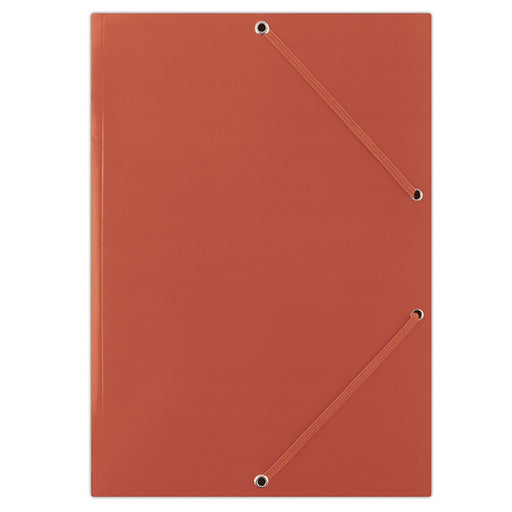 Mapă carton plastifiat Donau 400gsm cu elastic pe colțuri, A4, culoare roșie
