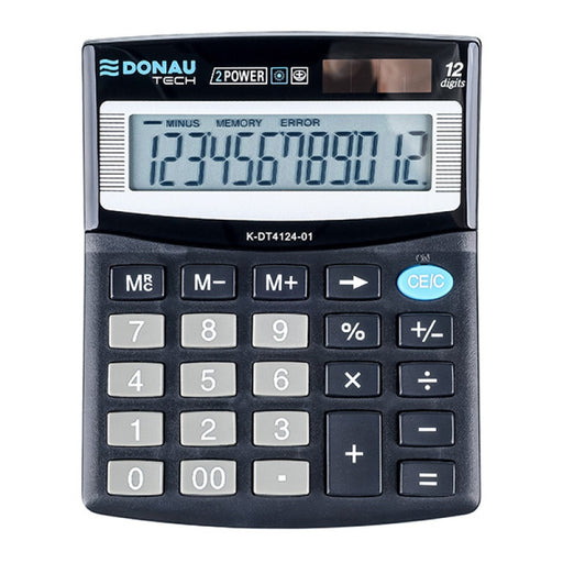 Calculator de Birou Tech 12 Digiți 122 x 100 x 32 mm Negru - Donau