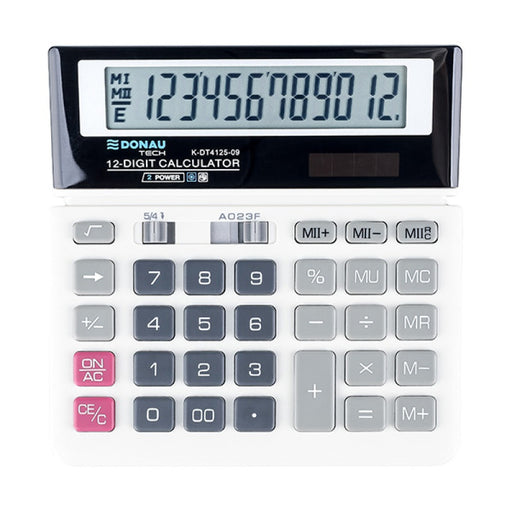 Calculator de Birou Tech 12 Digiți 155 x 152 x 28 mm Alb - Donau