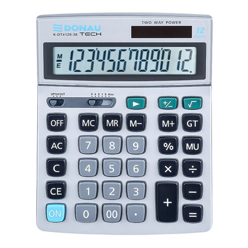 Calculator de Birou Tech 12 Digiți 210 x 154 x 37 mm Argintiu - Donau