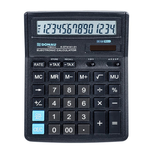 Calculator de Birou Tech 14 Digiți 190 x 143 x 40 mm Negru - Donau