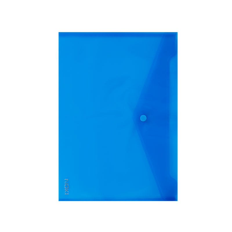 Mapă documente Noki A4 capsă plastic albastru