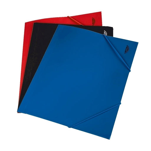 Mapă documente A4 plastic elastic albastru Noki