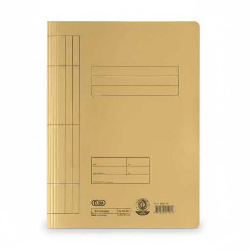 Dosar carton cu șină ELBA Smart Line galben pentru organizarea și arhivarea documentelor