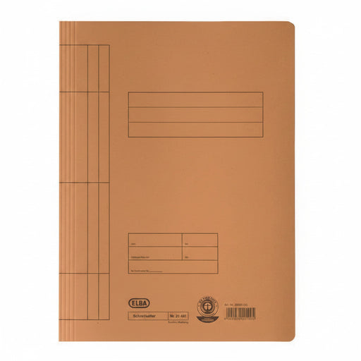 Dosar carton cu șină ELBA Smart Line orange pentru organizarea și arhivarea documentelor
