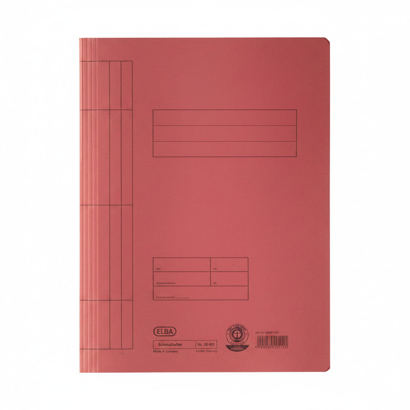 Dosar carton cu șină ELBA Smart Line roșu pentru organizarea și arhivarea documentelor