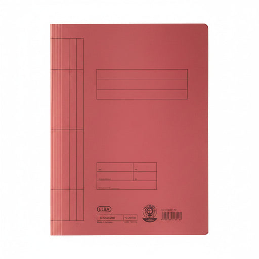 Dosar carton cu șină ELBA Smart Line roșu pentru organizarea și arhivarea documentelor